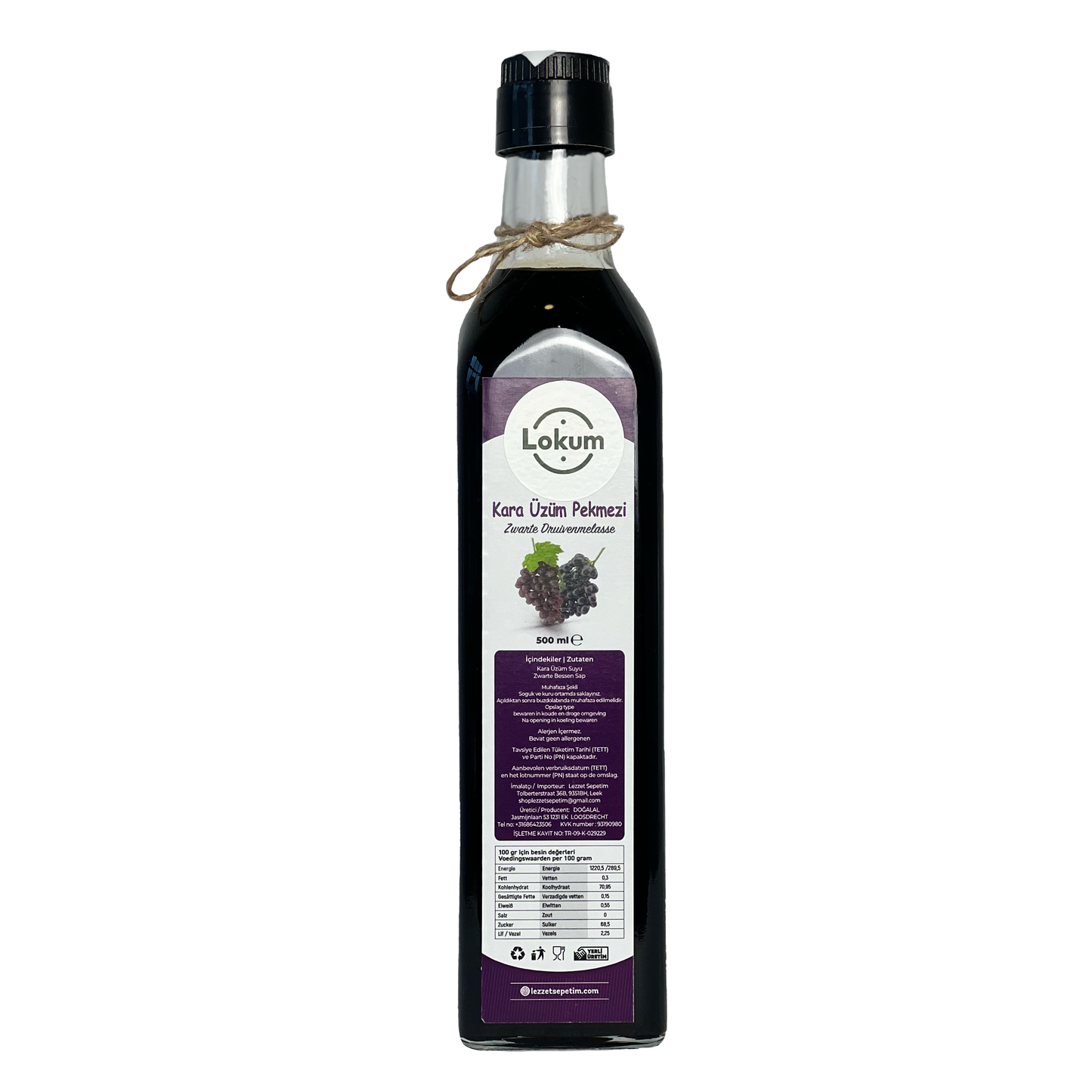 Onvervalste Village Druivenmelasse - 1kg