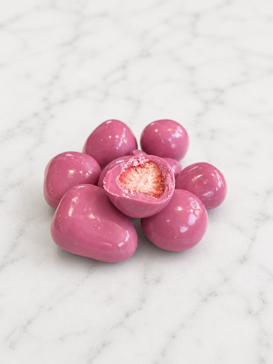 Aardbei Ruby Chocolade Drajes