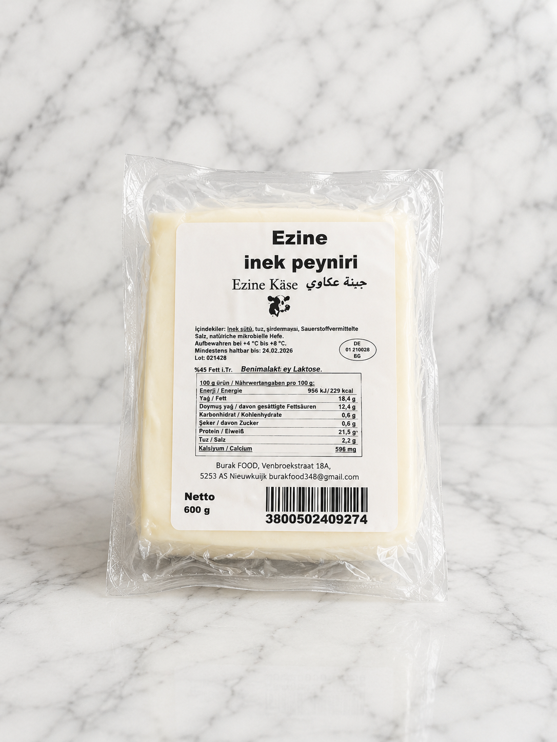 9 Ay Olgunlaştırılmış Ezine İnek Peyniri (İnek)