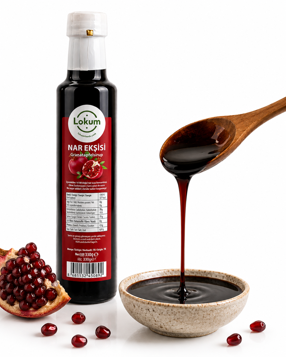 Additiefvrije Natuurlijke Granaatappelsiroop