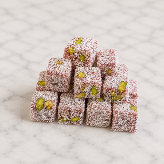 Double Pistachio Pomegranate Turkish Delight